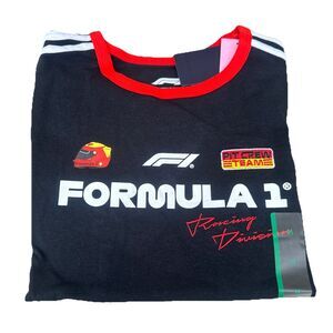 Formula 1 Womens Medium Formula 1 Short Sleeve Graphic Baby T-Shirt - Black